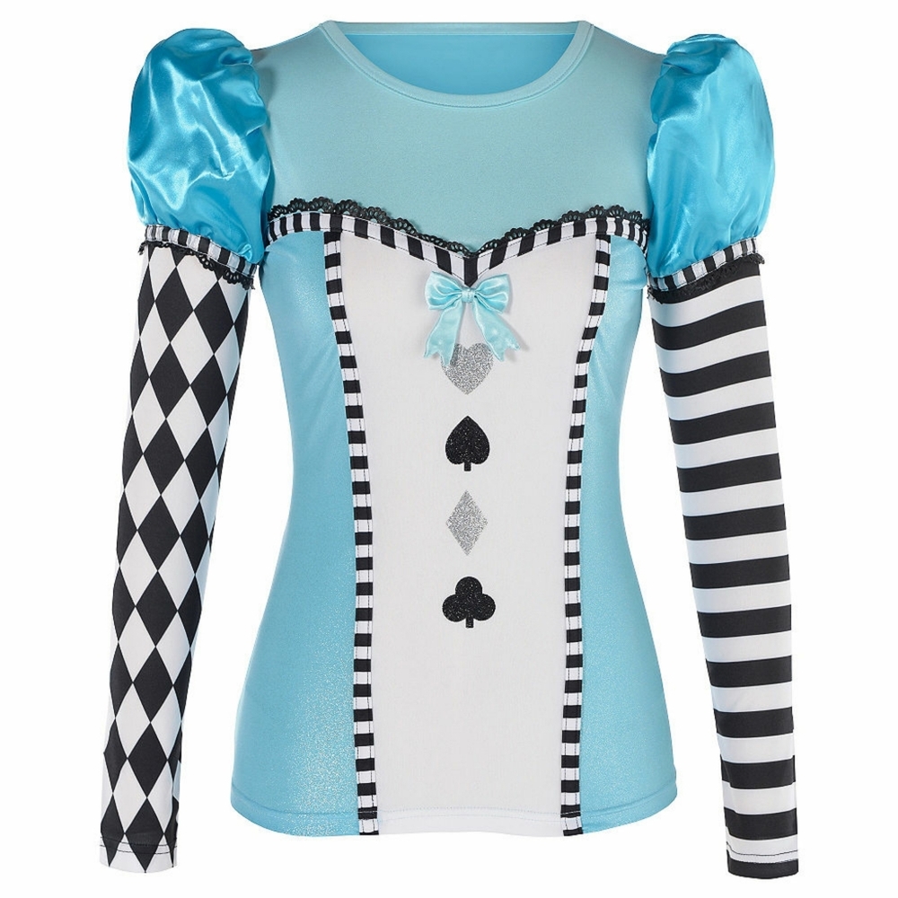 Long Sleve Top Alice Adult L / XL Halloween